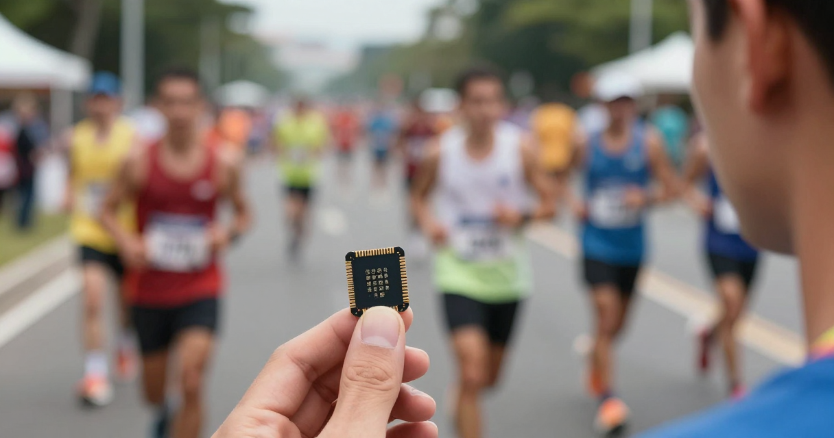 Como funciona o sistema de chips em cronometragem — Por que o posicionamento do chip no corpo do atleta é crucial Como funciona o sistema de chips em cronometragem — Por que o posicionamento do chip no corpo do atleta é crucial